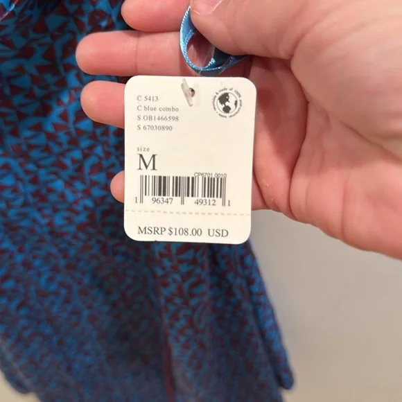 NWT Free People Kai mini dress blue Medium - Picture 6 of 8